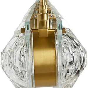 Honeycomb crystal glass balls long pendant light for restaurant