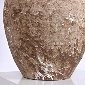 Vintage Antique Rustic Wabi Sabi Style Decor Lamp Linen Lamp Shade Ceramic Table Lamp