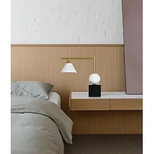 Concise marble base reading desk table lamp