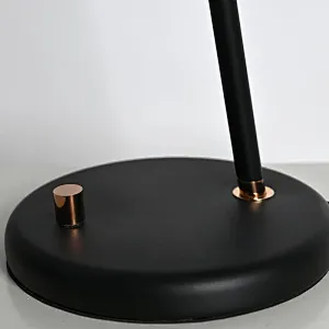 Modern style dimmable bronze finish hanging melon milky glass ball table lamp