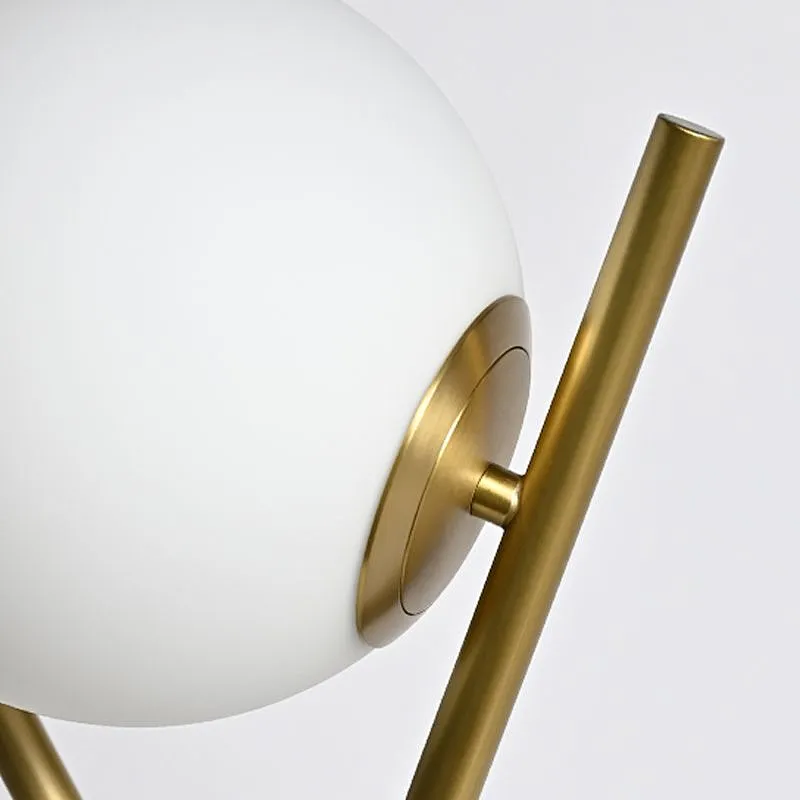 Modern style fruited melons milky glass ball floor lamp for living room bedroom