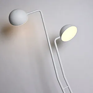 White-Li Adjustable double head LED eye protect standing reading light for learning