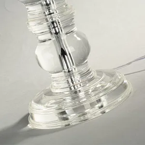 Elegant design round complex features crystal glass spheres desk table lamp with fabric shade for livingroom bedroom