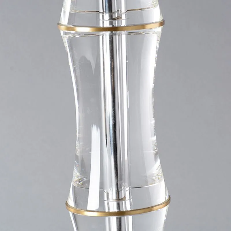 Clear Crystal glass Brass Bamboo Pole desk Table Lamp for Home Décor livingroom bedroom