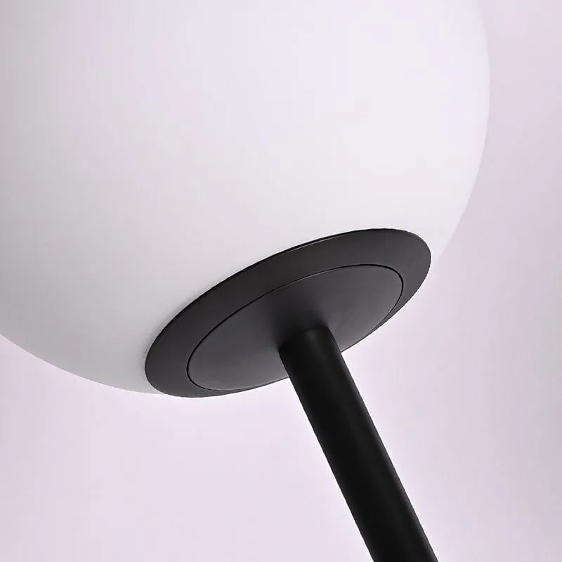 Modern style bronze finish fruited melons milky glass ball floor lamp for living room bedroom