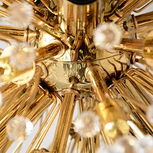Dandelion Sculpture in steel desk table Lamp for Livingroom home decor