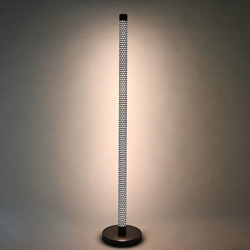 Modern minimalist pierced Column Led floor lamp for livingroom bedroom