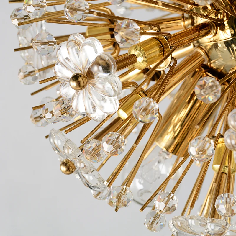 Dandelion Sculpture in steel desk table Lamp for Livingroom home decor