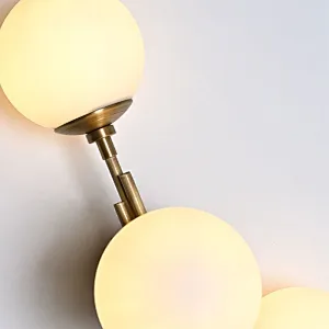 Modern style fruited melons milky glass ball wall lamp