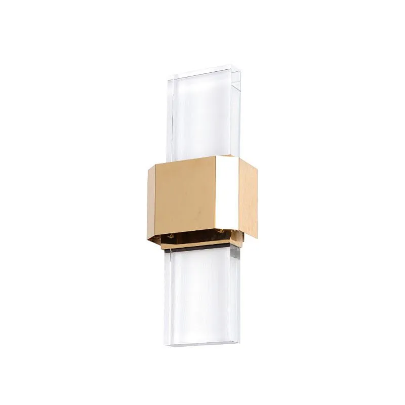 Modern style decorative crystal glass interior wall lamp for living room bedside