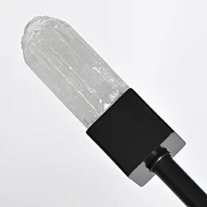Starlight Bronze Finish Natural Selenite Stone Pendant Chandelier for Restaurant Living Room