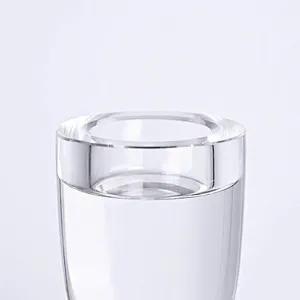 Tender crystal glass candlestick
