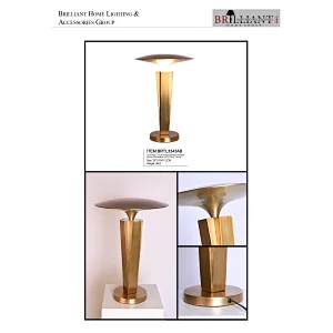Volcanic cloud hand-dying antique brass dimmable LED desk lamp