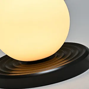 Opal glass ball bronze base sand painting art wall light