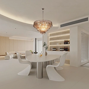Handmade smoke grey water ripple texture glass chandelier for dining room, living room, bedroom