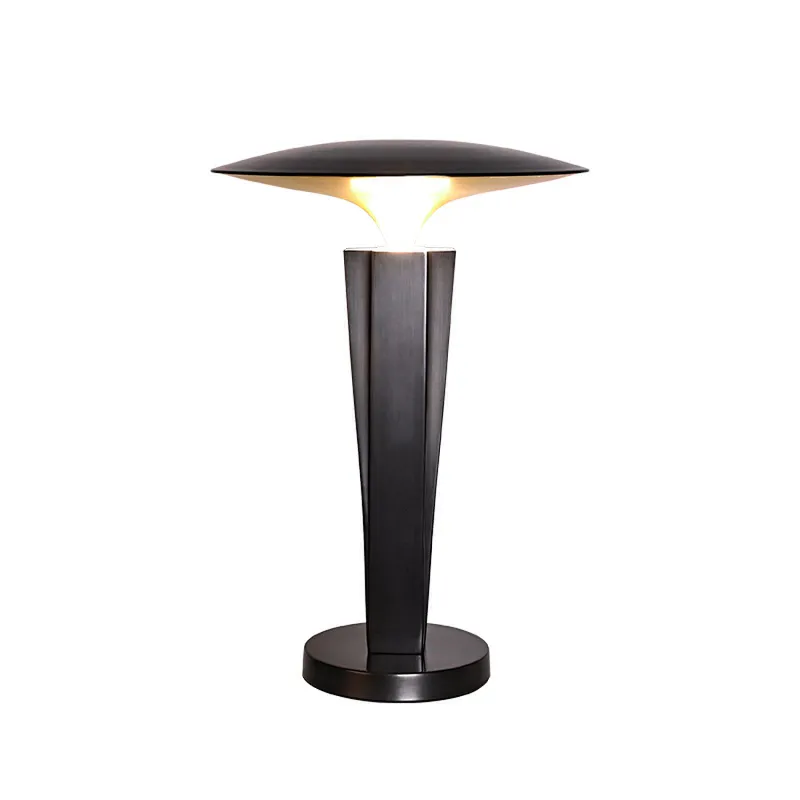 Volcanic cloud hand-dying antique bronze dimmable LED desk lamp