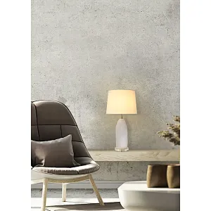 Luxury Natural Selenite Stone Column Table Lamp With Fabric Shade for living room sofa side bedside light