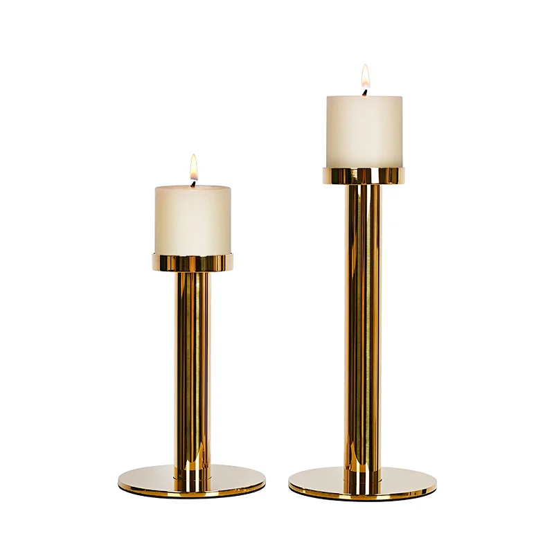 gold finish candlestick