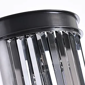 Luxury bright crystal glass prismatic bars wall lamp
