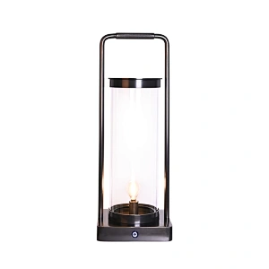Medieval style antique bronze brushed knurled handle rechargeable copper hand lantern