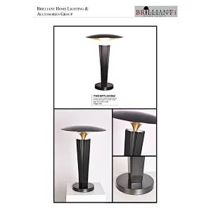Volcanic cloud hand-dying antique bronze dimmable LED desk lamp