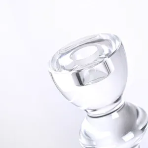 Tender crystal glass candlestick