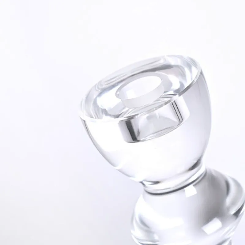 Tender crystal glass candlestick