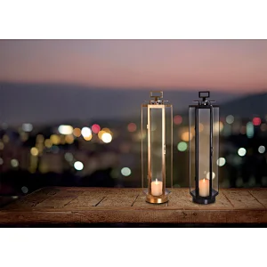 Hand dying brushed antique brass hexagonal windshield copper hand-held portable lantern