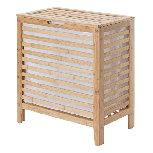 Bamboo Bathroom Laundry Storage Hamper Basket