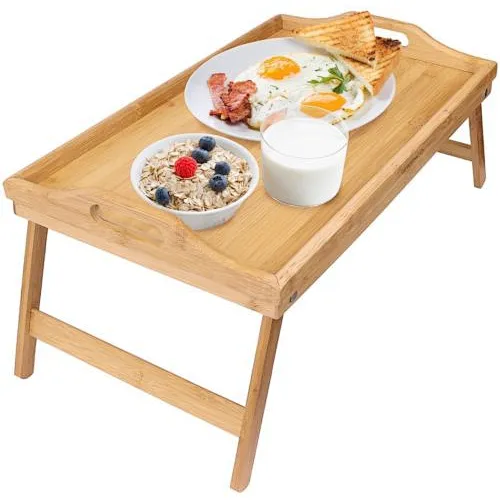 Bamboo Bed Tray  Laptop Table Folding