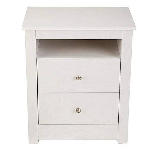Basics Classic 2-Drawer Wood Nightstand End Table