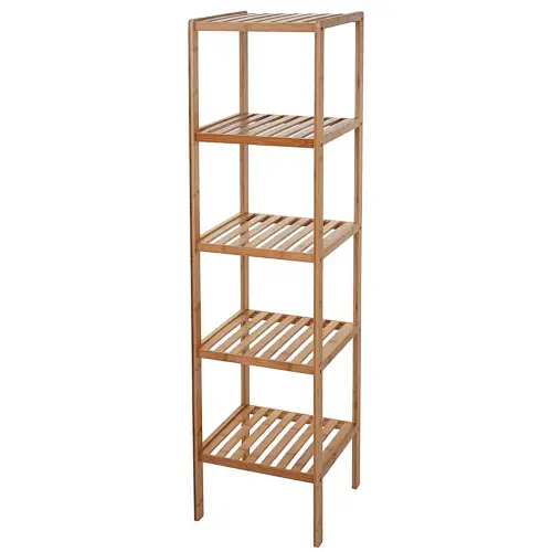 Bathroom Bamboo 4-Tier Storage Shelf