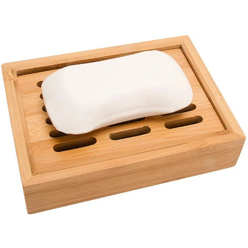 Double Layer Bamboo Soap Tray