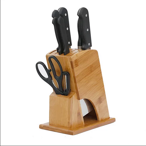 Kitchen knife set holder, kitchen  supplies household solid wood simple