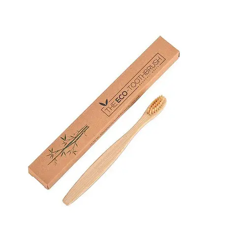 Wholesale Biodegradable Toothbrush with Bamboo Handle