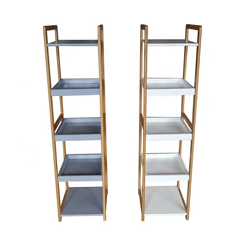 5 Tiers Bamboo Bathroom Shelf