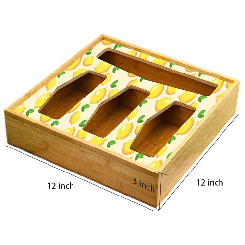 Household Use Drawer Ziplock Bag Storage Organizer