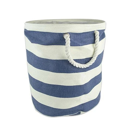Small Round Modern Woven Paper Bin Bathroom Laundry Basket