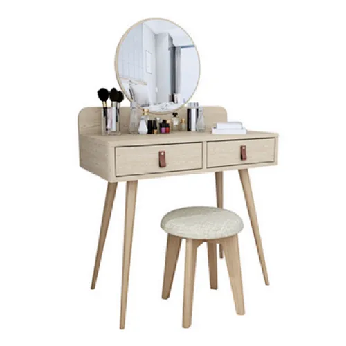 Mirrored Dressing Table With 2 Drawers