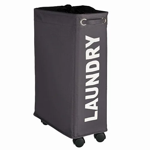 Laundry Hamper with wheels-Gray