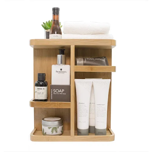 Bamboo Desktop Storage Shelf Cosmetics Jewelry Stationery Organizer