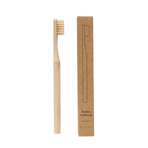 100% Organic Bamboo Toothbrush with Nylon Bristle