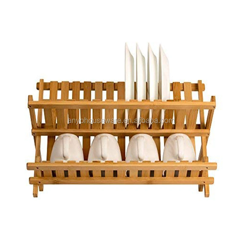 Wholesale high quality eco-friendly bamboo dish racks