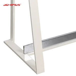 Boutique Multi-functional floor stand Stainless Steel Adjustable Clothes Display Stands L Arm Rack in Shopping Mall