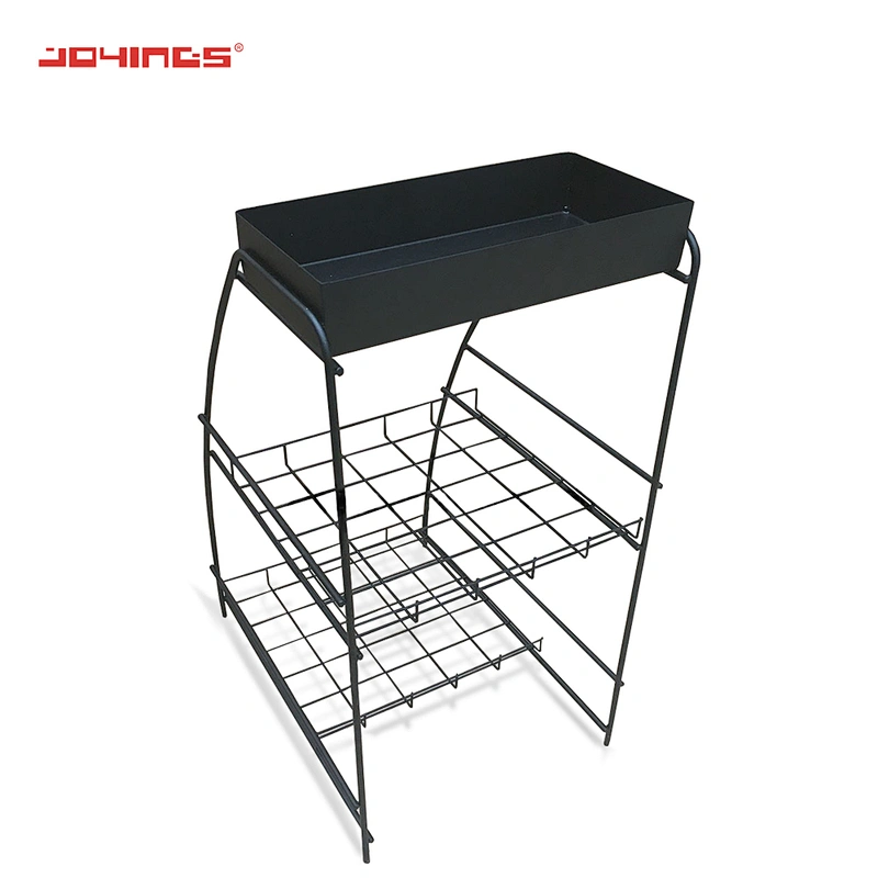 Custom Different Size Wire Countertop Display Rack For Tea Boxes