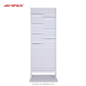 Anodized Aluminum Slat Wall Panel Display Stand Flooring Double Sided Style Display Furniture Gondola