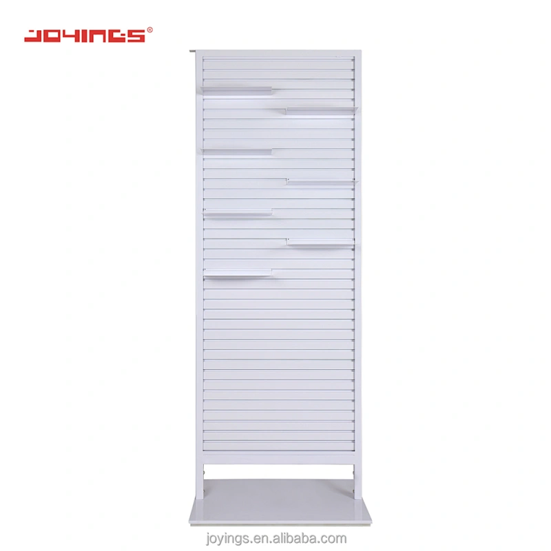 Anodized Aluminum Slat Wall Panel Display Stand Flooring Double Sided Style Display Furniture Gondola
