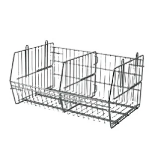 Assemble easily removable metal wire basket box home store and supermarket kitchen living room wire metal basket