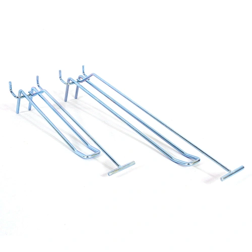 Wall Pegboard Hook for Garage Tool Organizer Supermarket Wholesale double peg hook Display Metal Single pegboard hooks