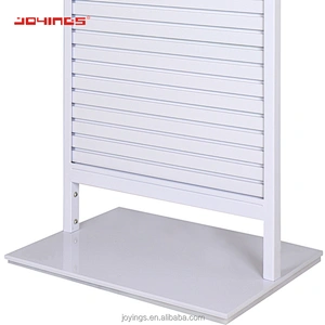 Anodized Aluminum Slat Wall Panel Display Stand Flooring Double Sided Style Display Furniture Gondola